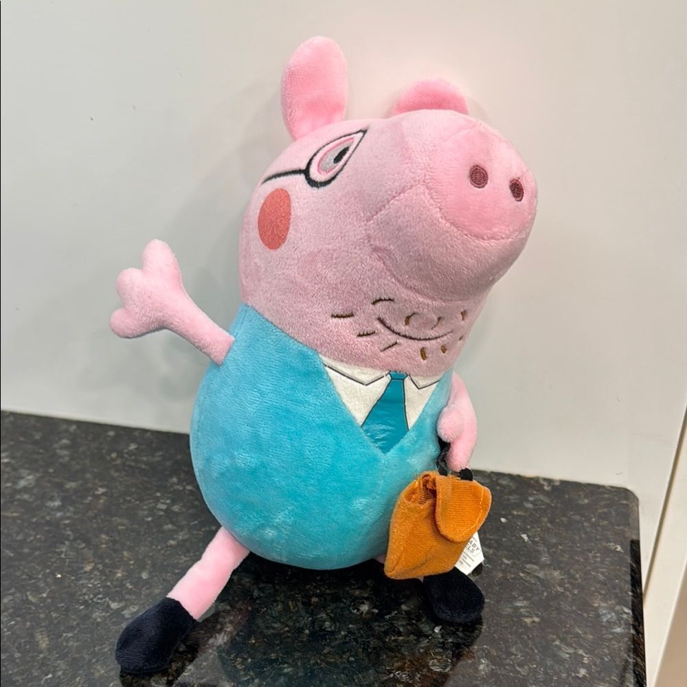 Pink and Blue Plush Toy